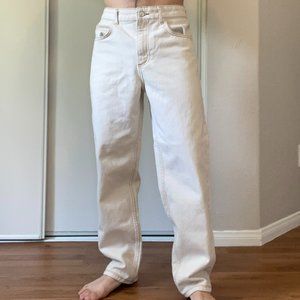 OFF WHITE/CREAM JEANS (ASOS) 30"